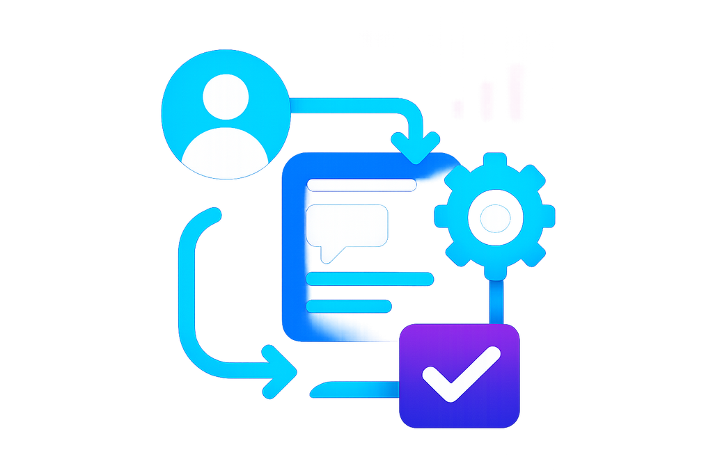 Customer Support Workflow Automation Icon