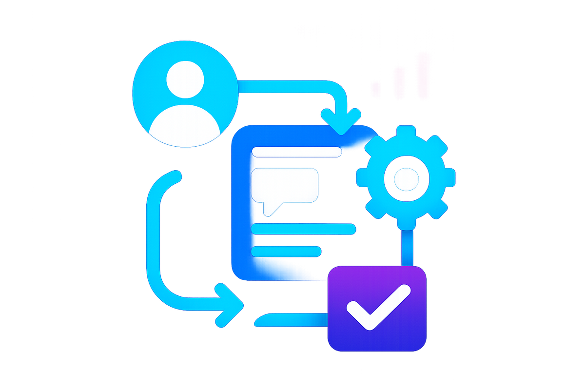 Customer Support Workflow Automation Icon