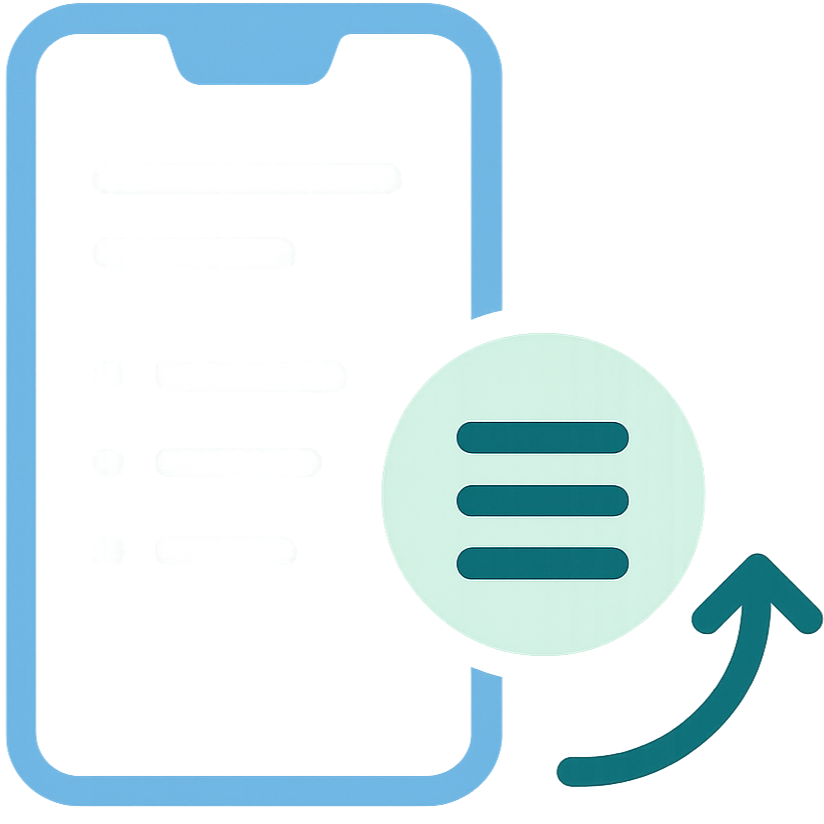 Mobile Menu Optimization Icon