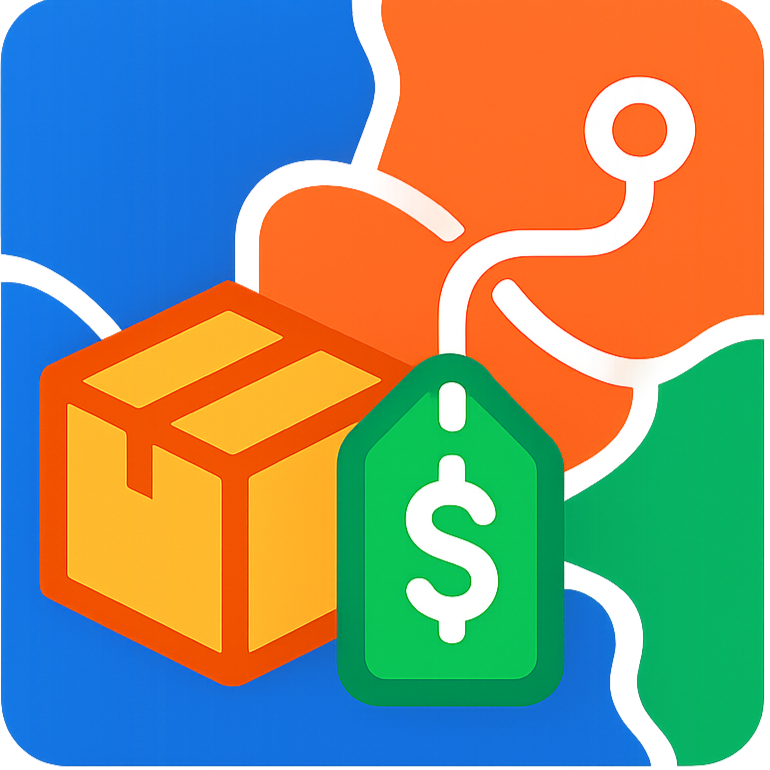 Shipping Zones & Rates Icon